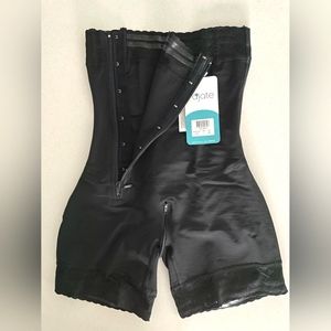 Strapless Mid-Leg Girdle with Zipper